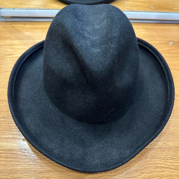 Black vintage felt fedora - Picture 2 of 7